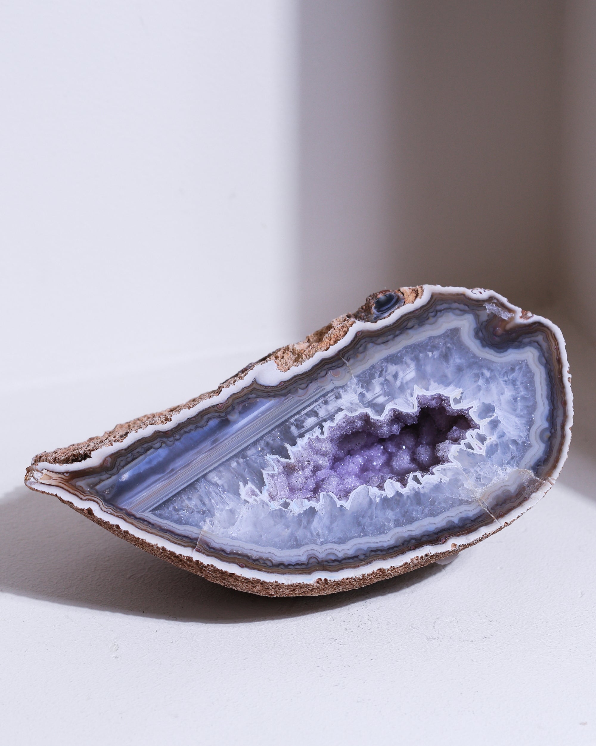 Achat mit Amethyst, Einzelstück