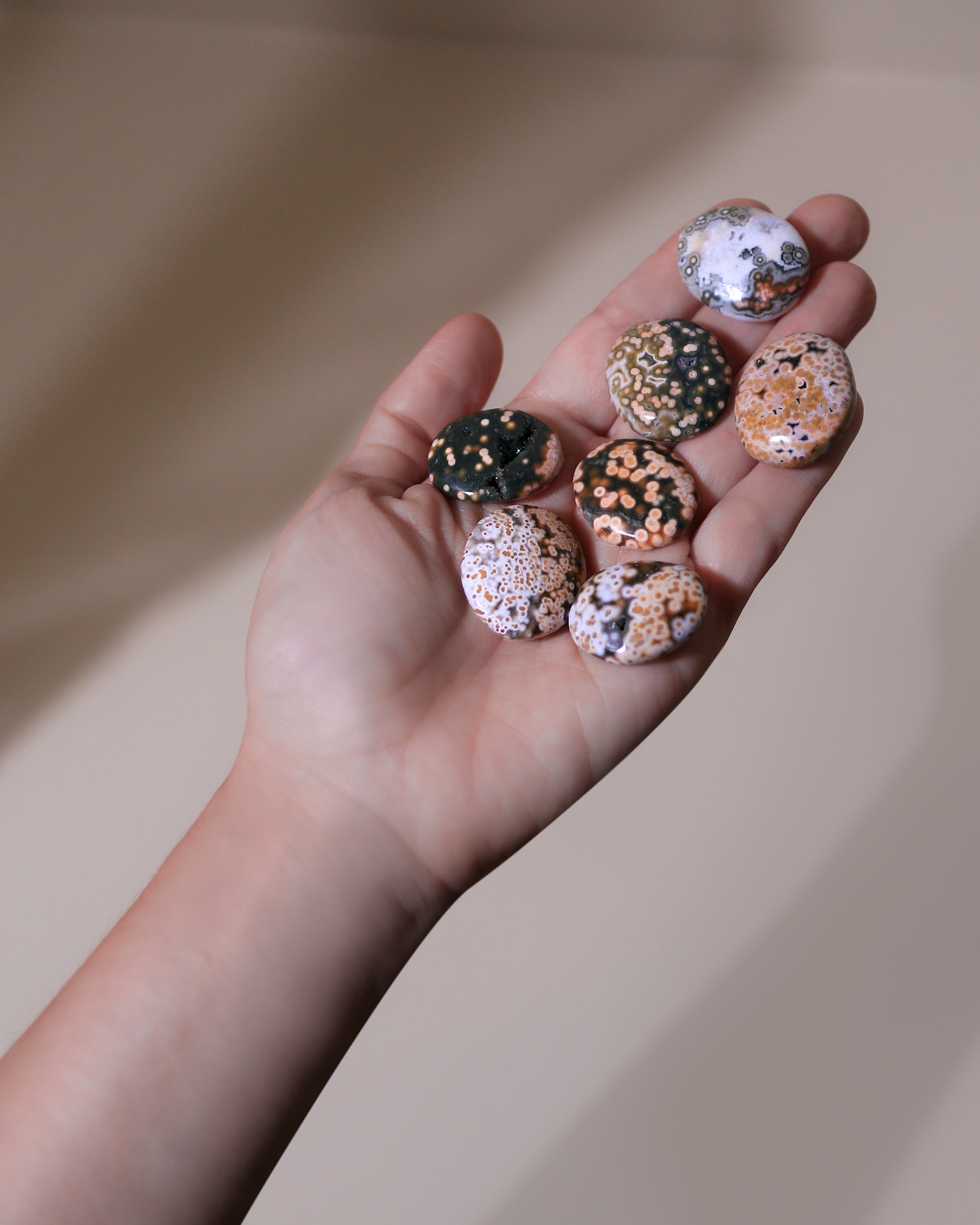 Ozean Jaspis Taschenstein