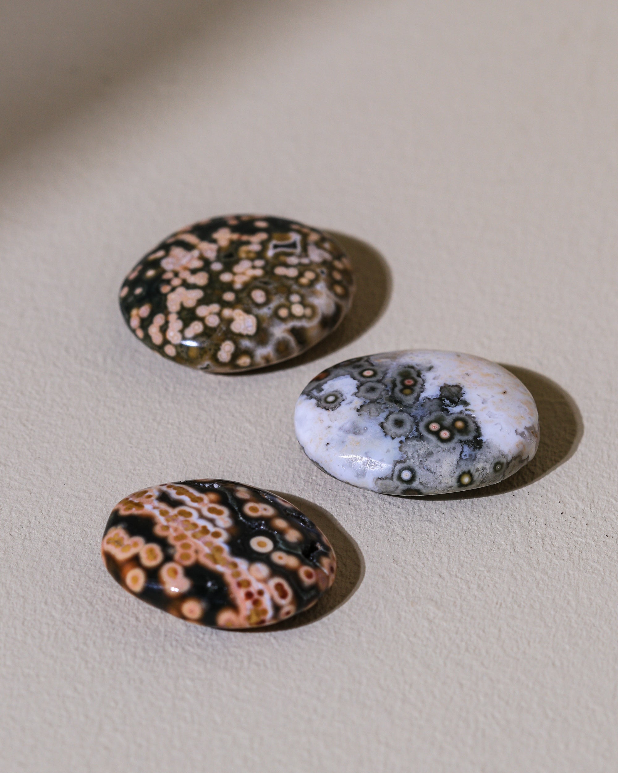 Ozean Jaspis Taschenstein