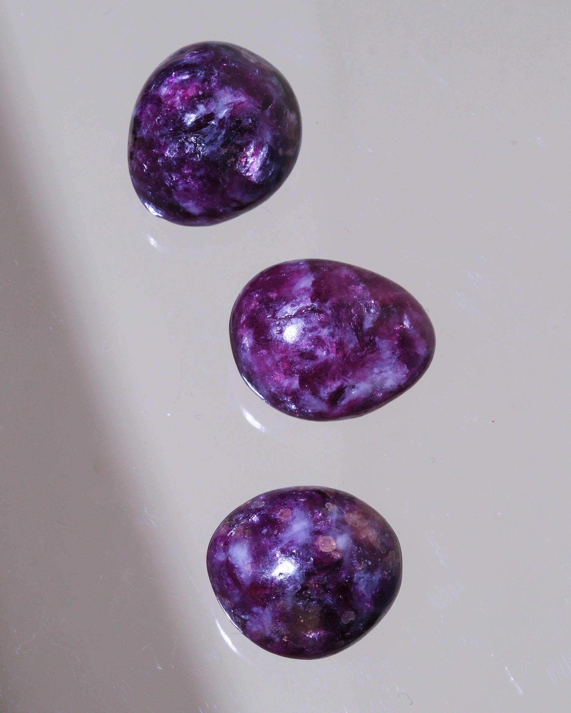 Lepidolite pocket stone