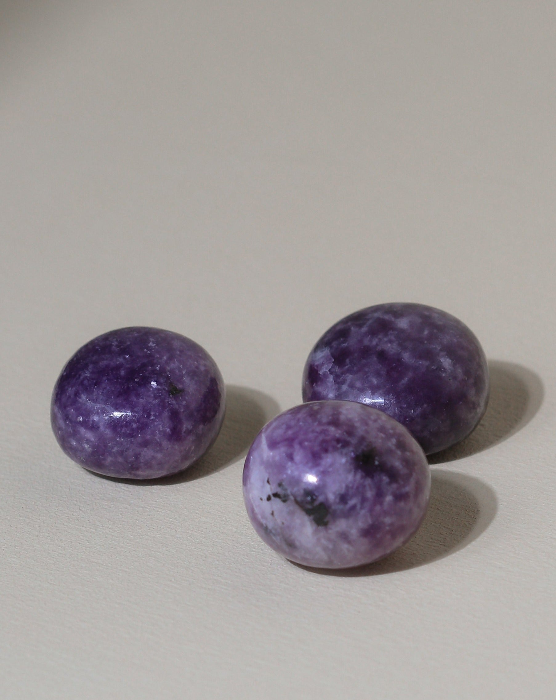 Lepidolite pocket stone