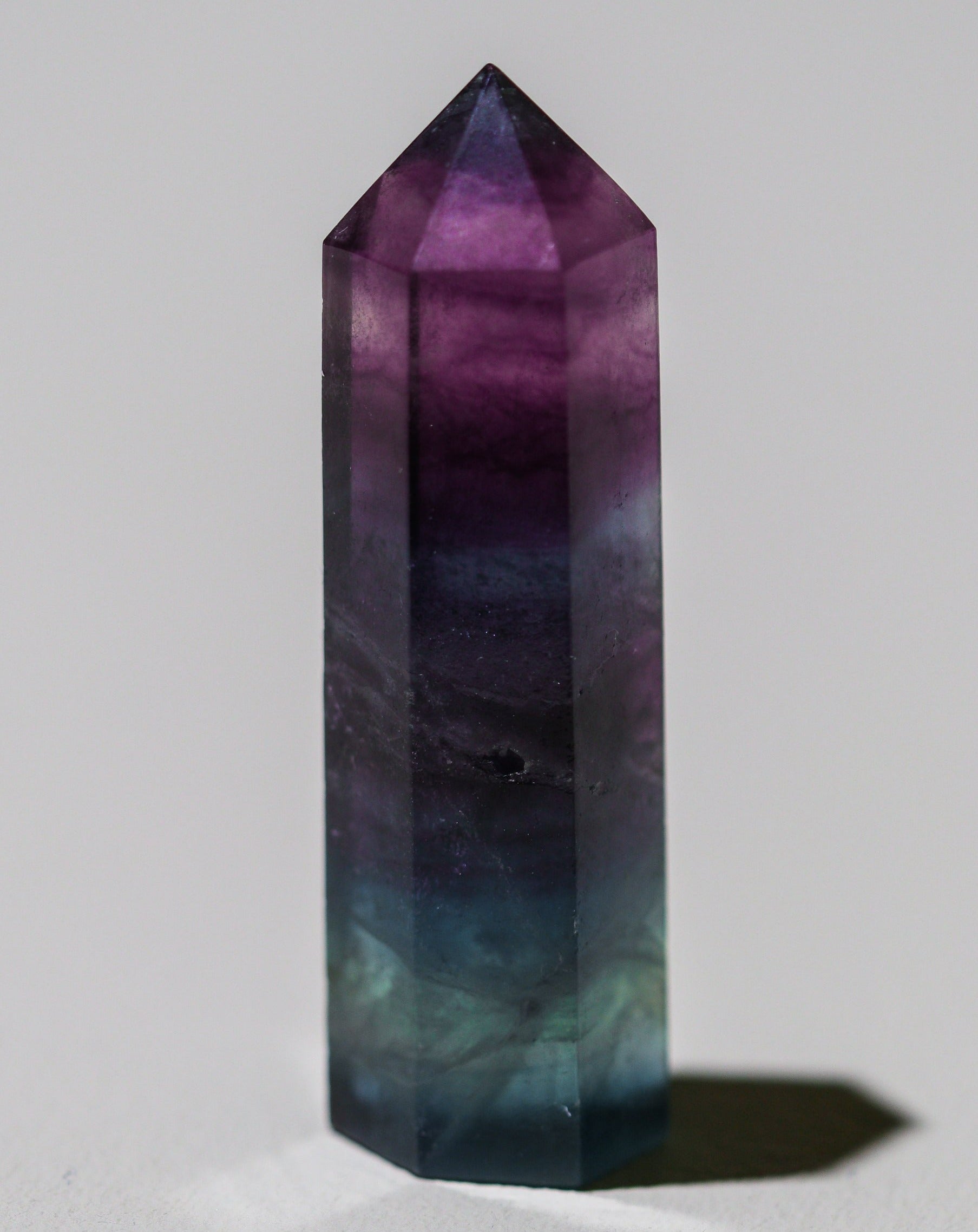 Mini Rainbow Fluorite points