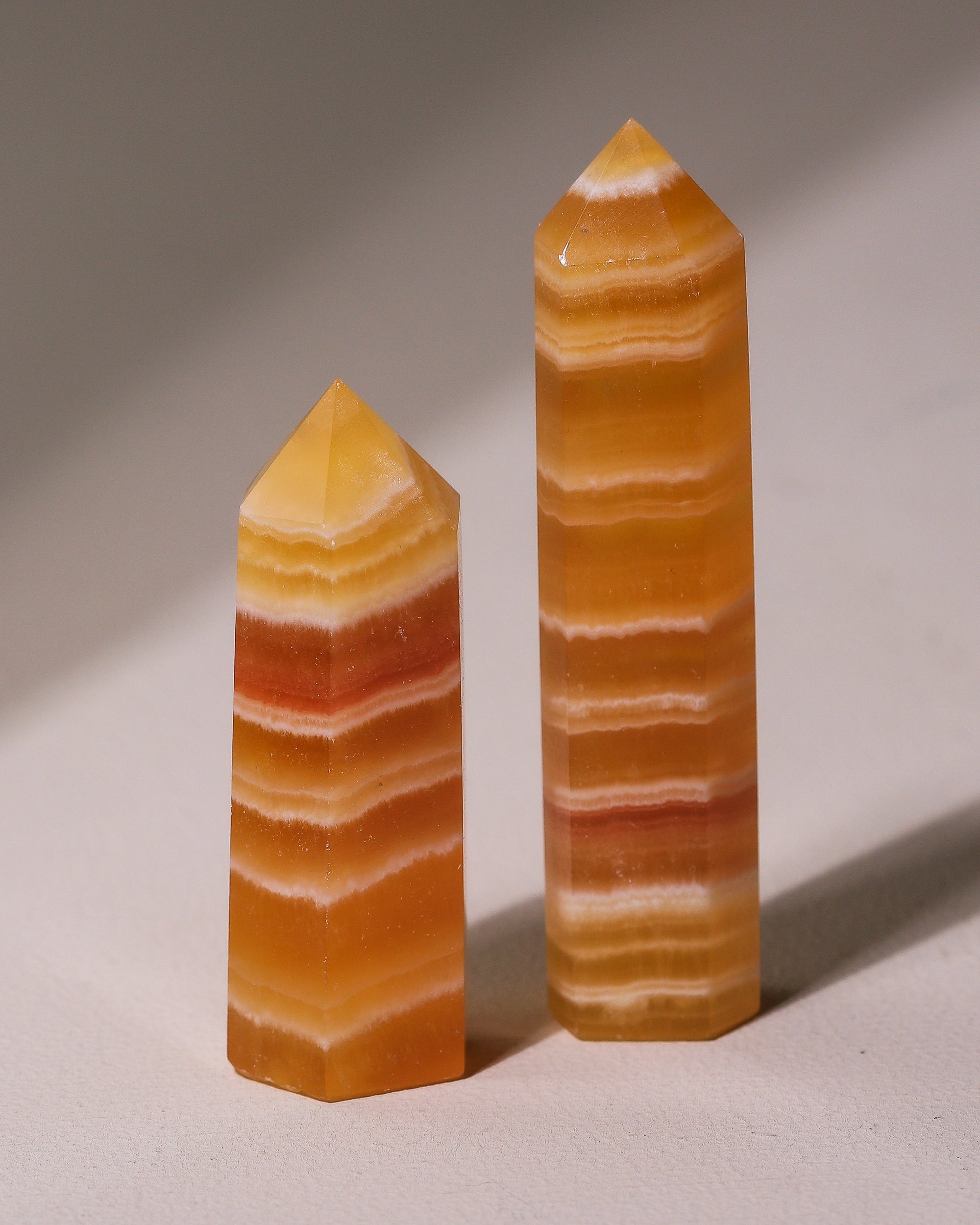 Orange Calcite point