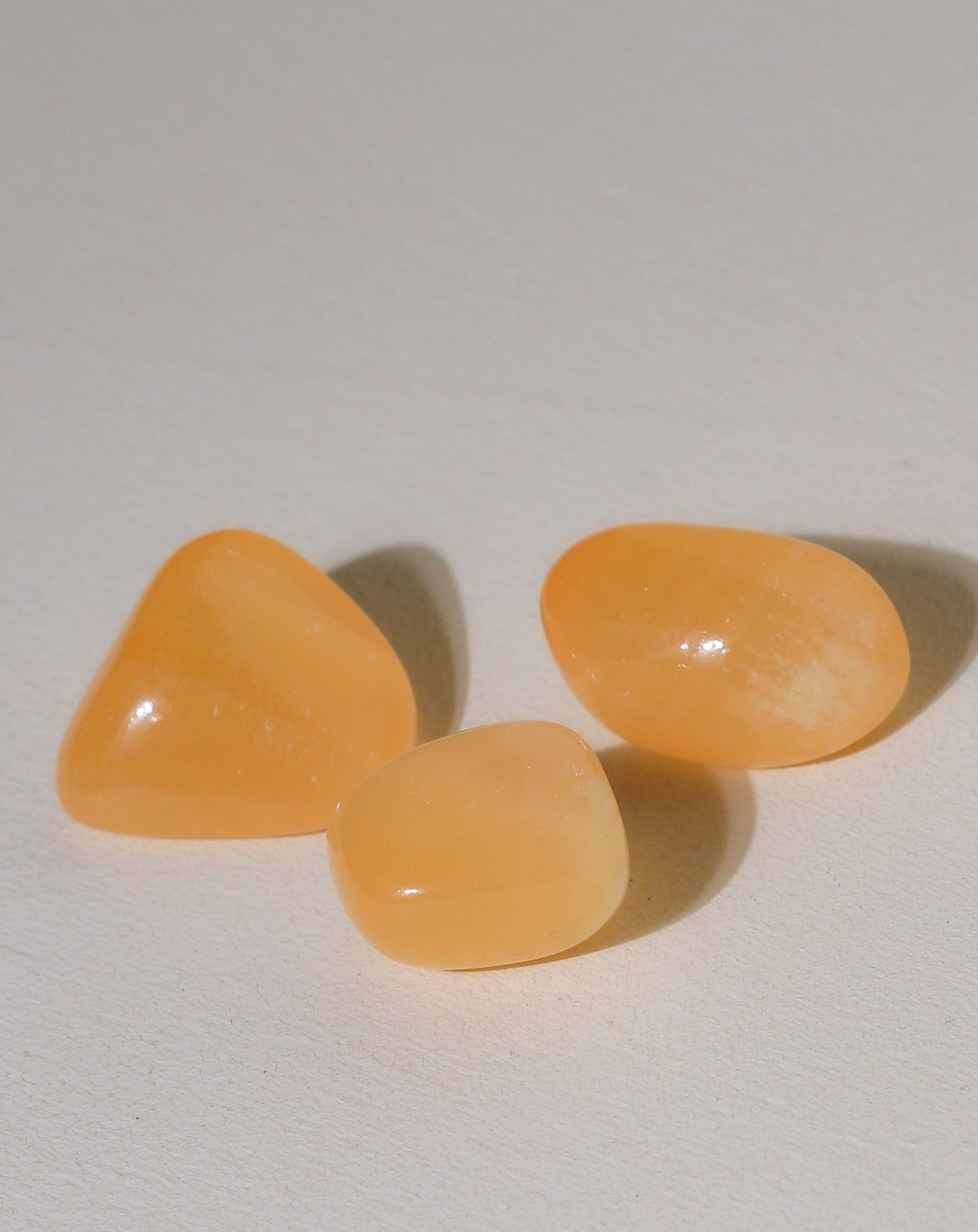 Orange Calcite Tumbled Stone 