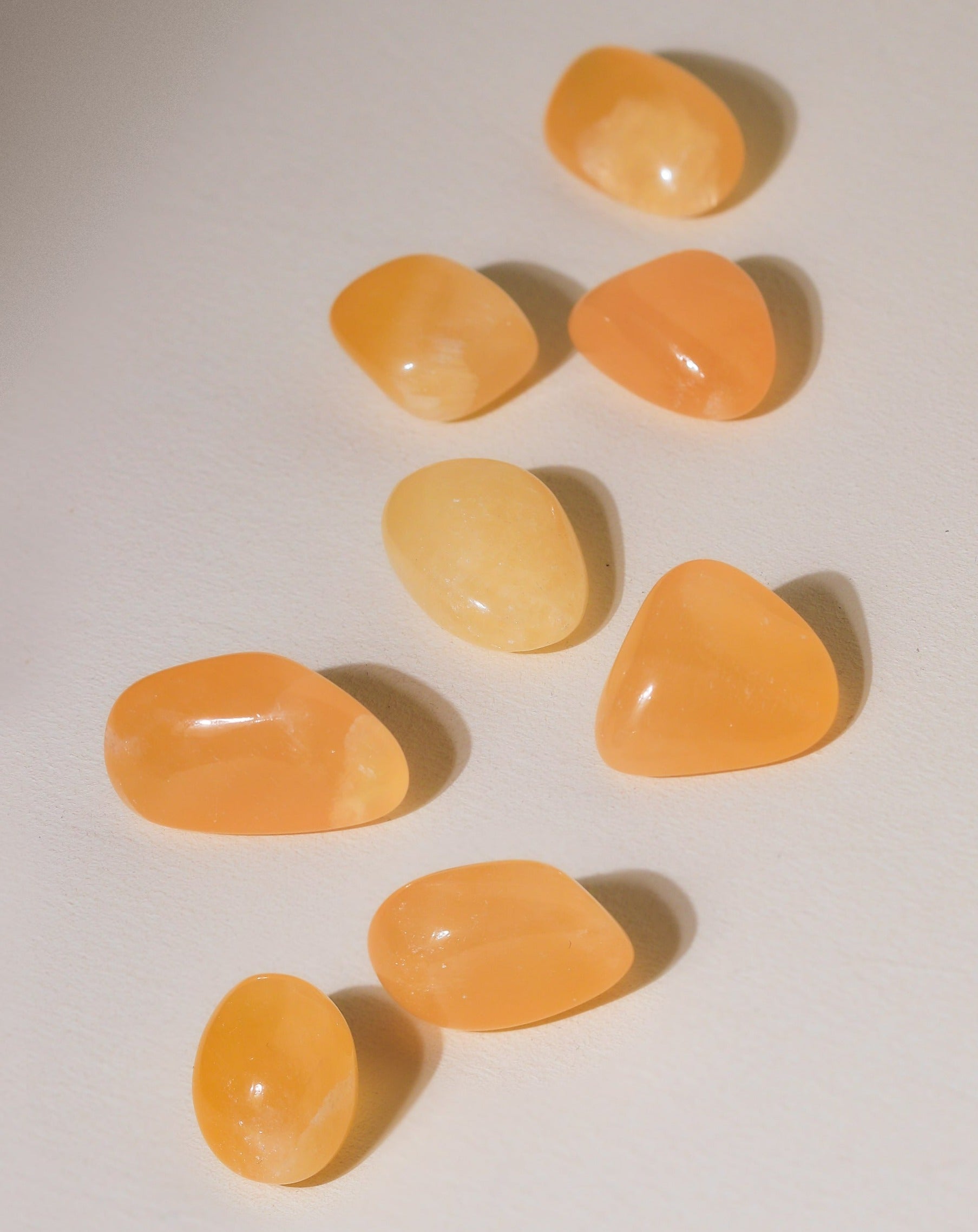 Orange Calcite Pocket Stone