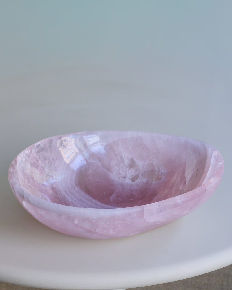 große Rosenquarz Schale, Einzelstück