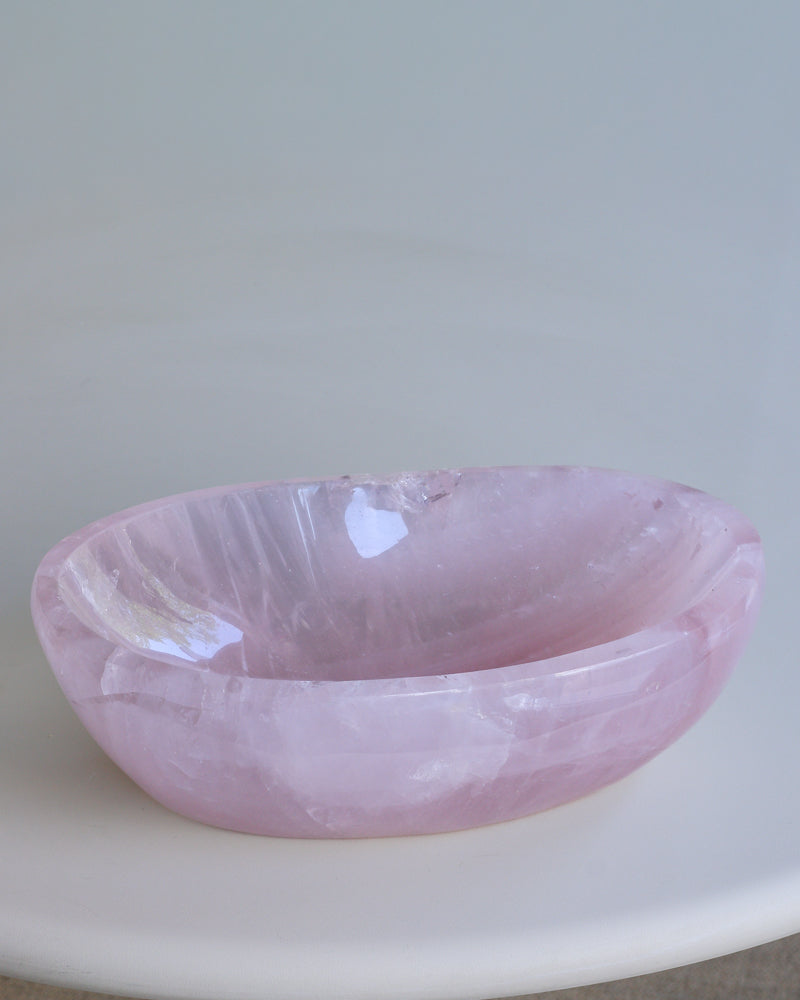 große Rosenquarz Schale, Einzelstück