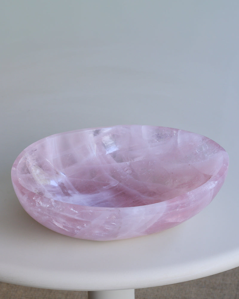 große Rosenquarz Schale, Einzelstück