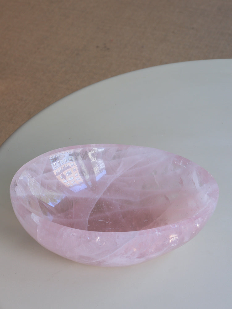 große Rosenquarz Schale, Einzelstück