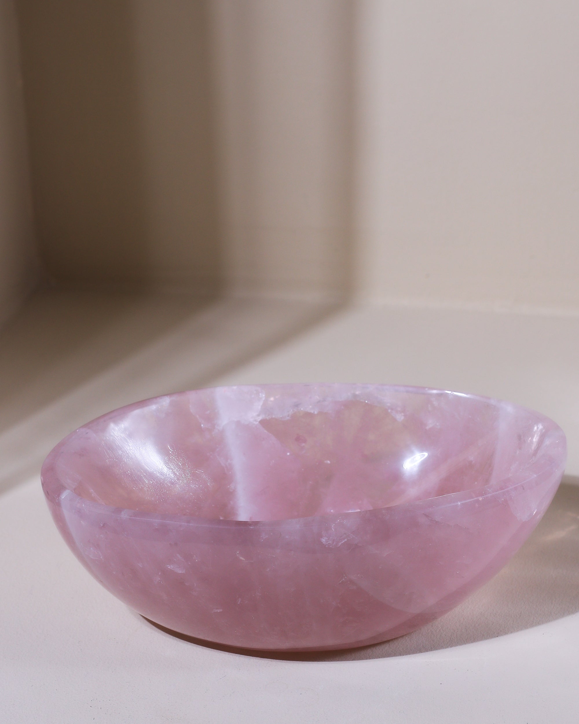 große Rosenquarz Schale, Einzelstück