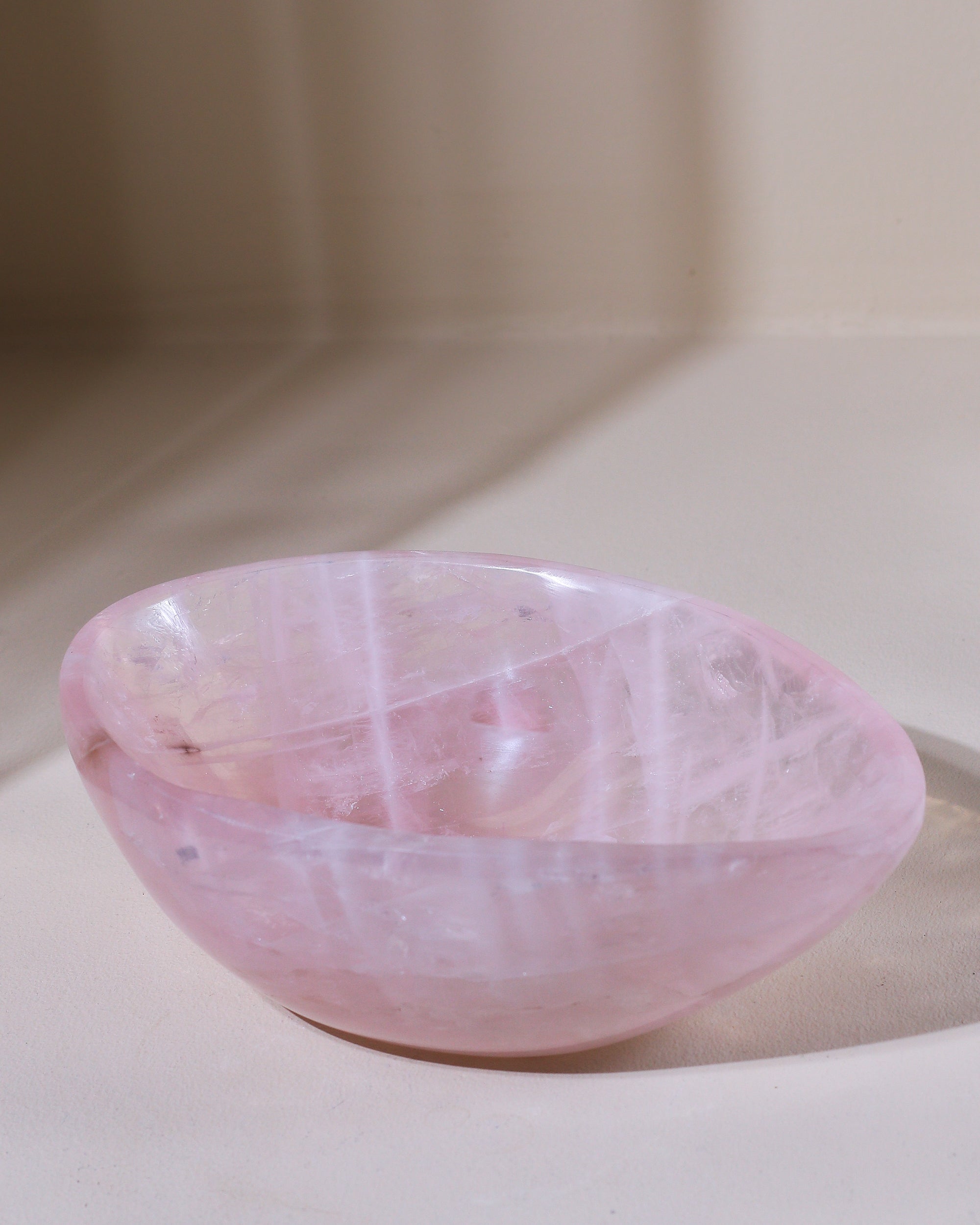 große Rosenquarz Schale, Einzelstück