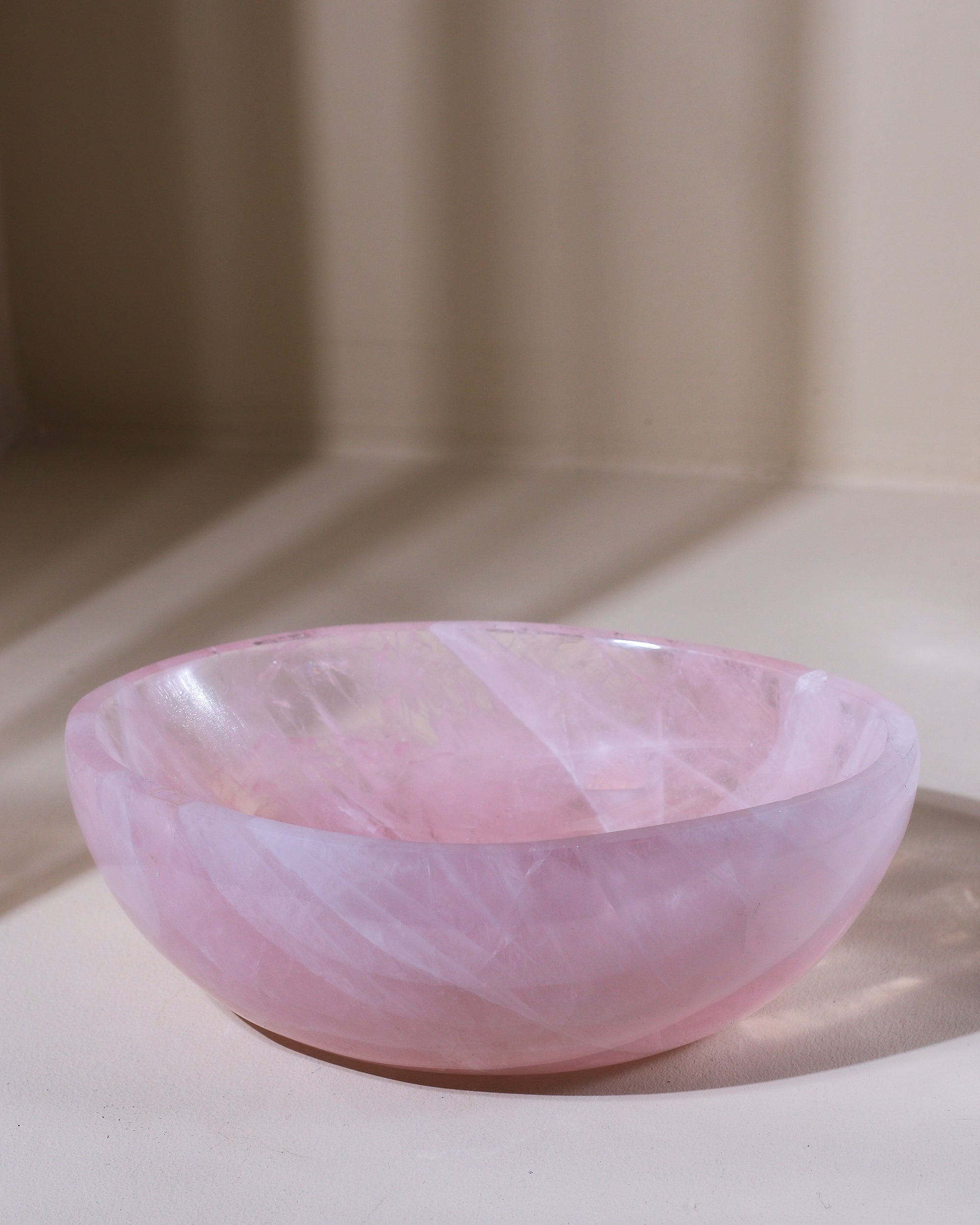 große Rosenquarz Schale, Einzelstück