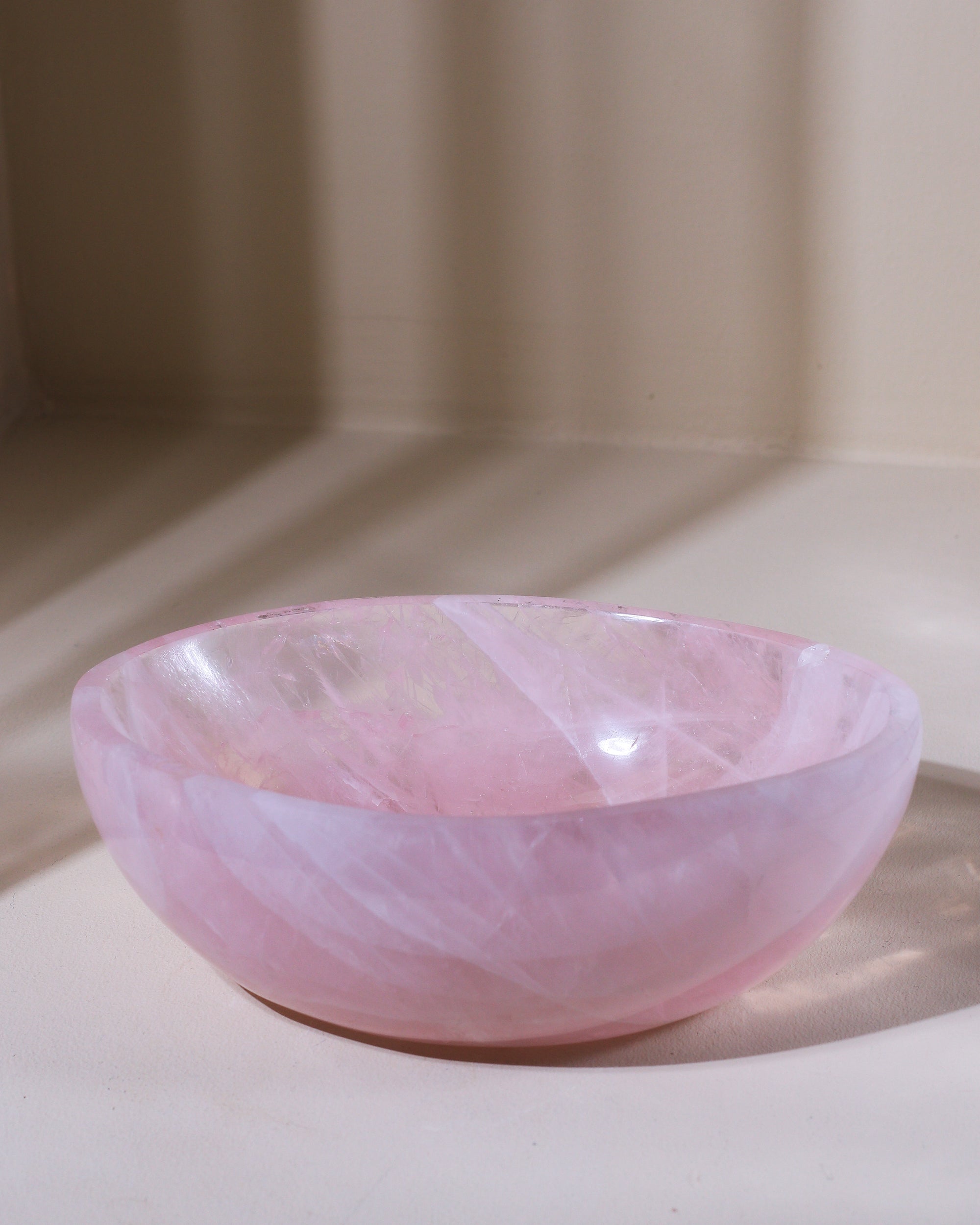 große Rosenquarz Schale, Einzelstück