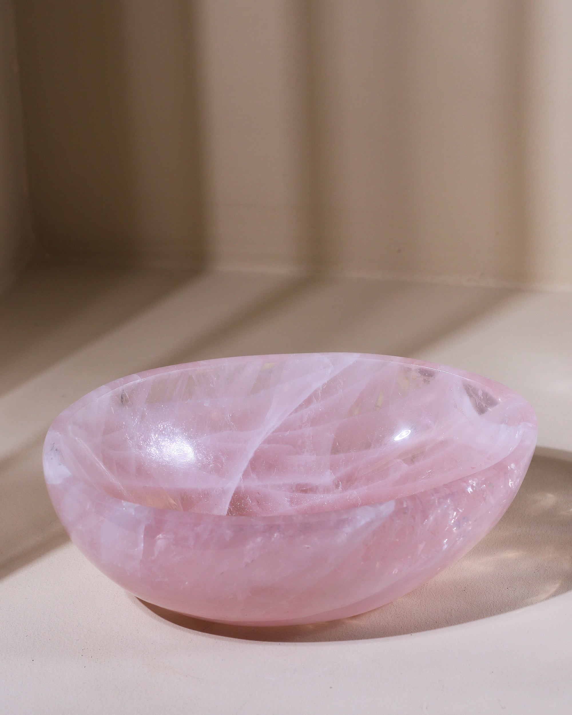 große Rosenquarz Schale, Einzelstück