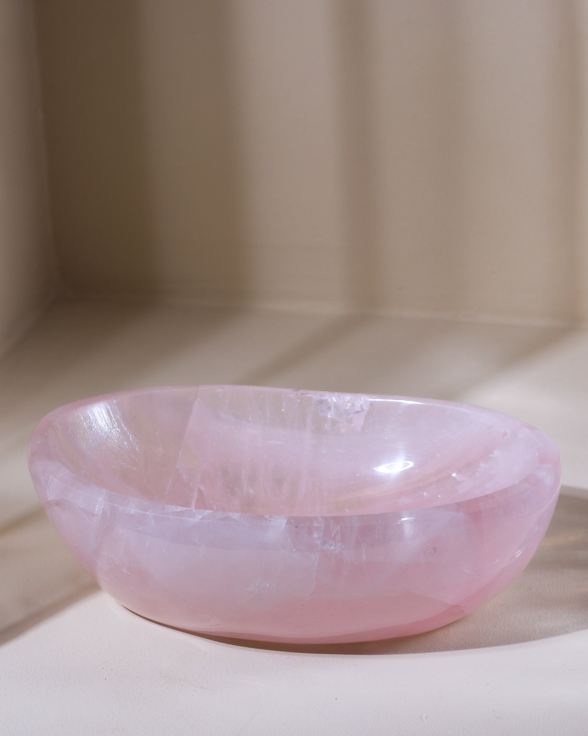 große Rosenquarz Schale, Einzelstück