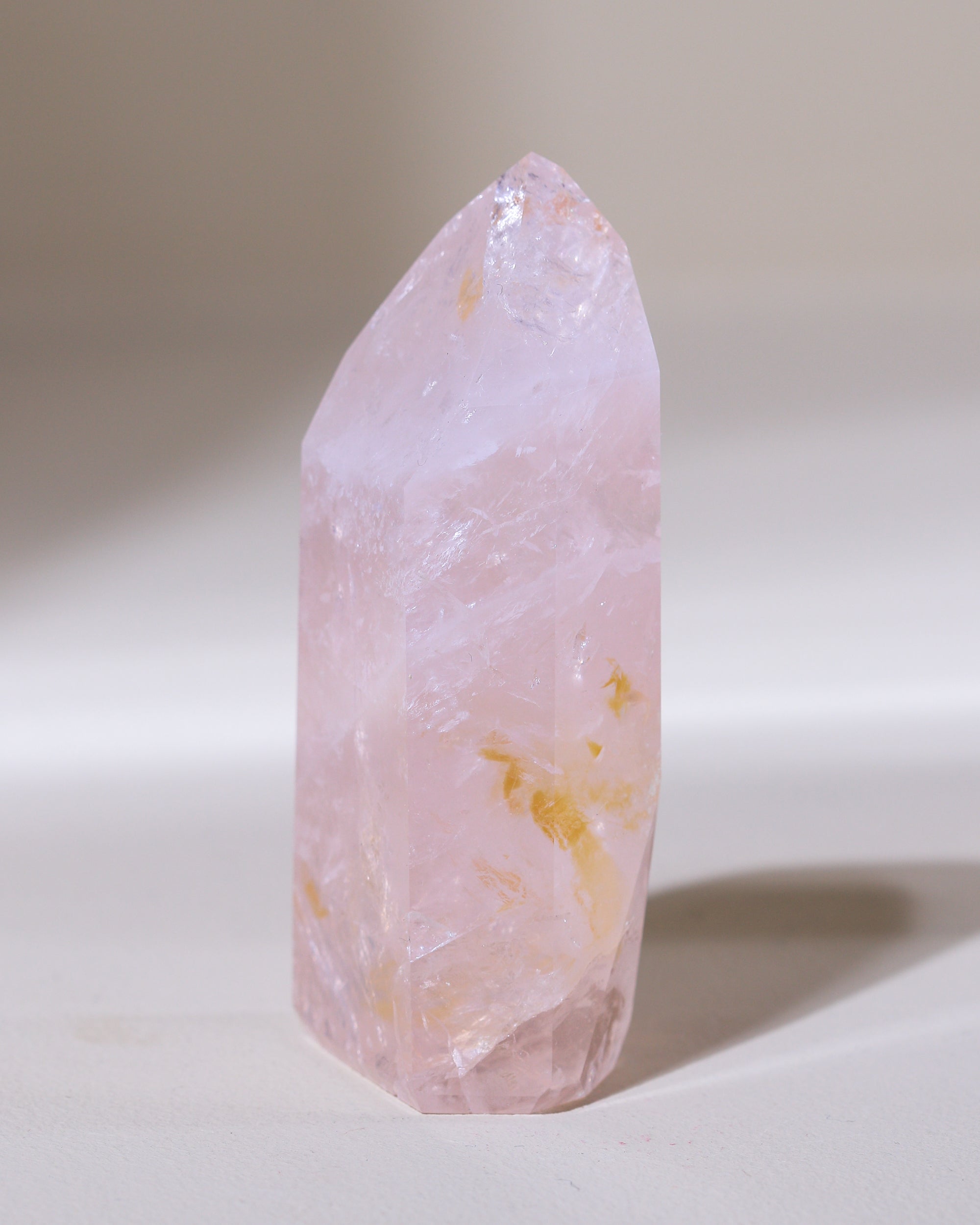 Rosenquarz Spitze ("Dream Rose Quartz"), Einzelstück