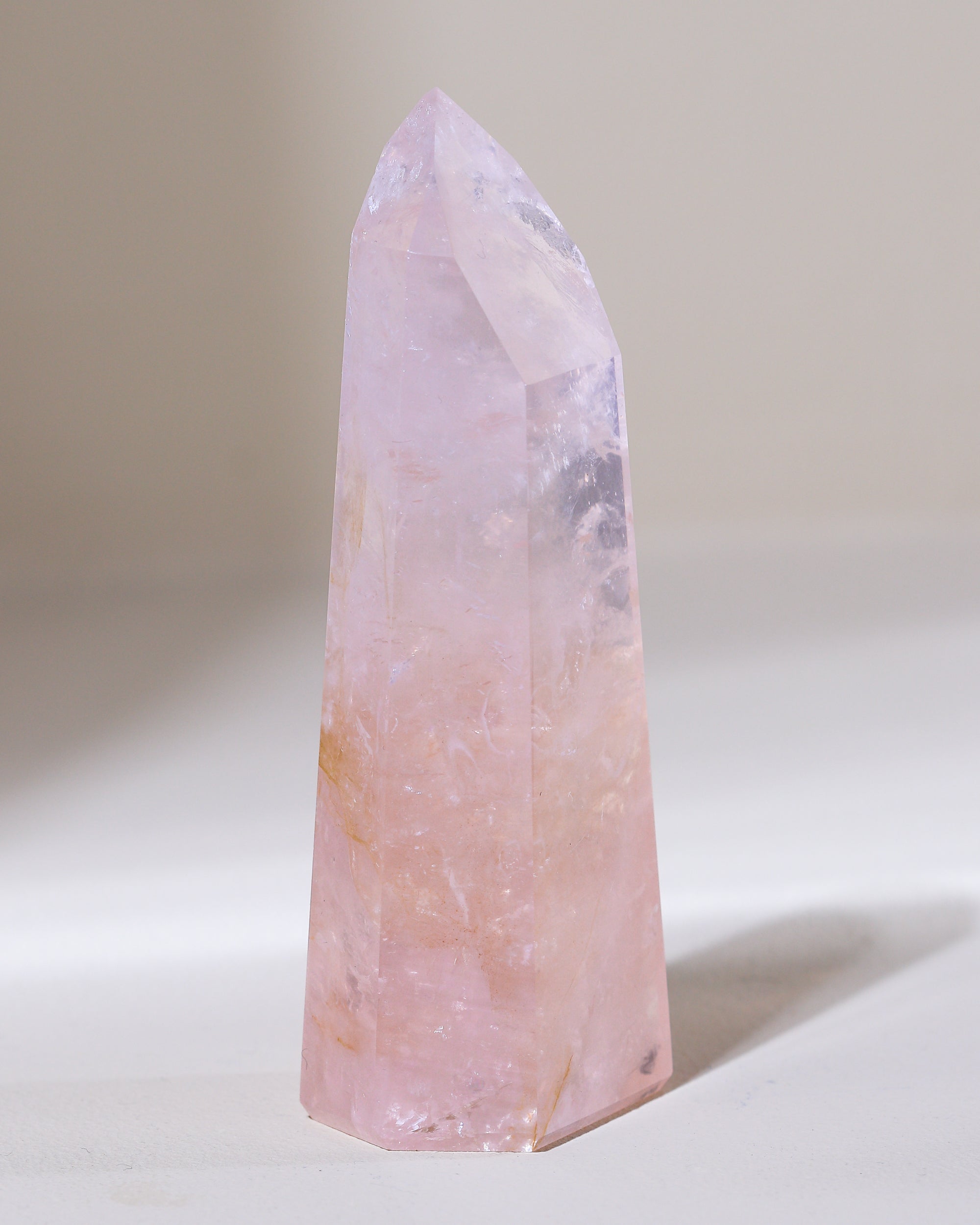 Rosenquarz Spitze ("Dream Rose Quartz"), Einzelstück