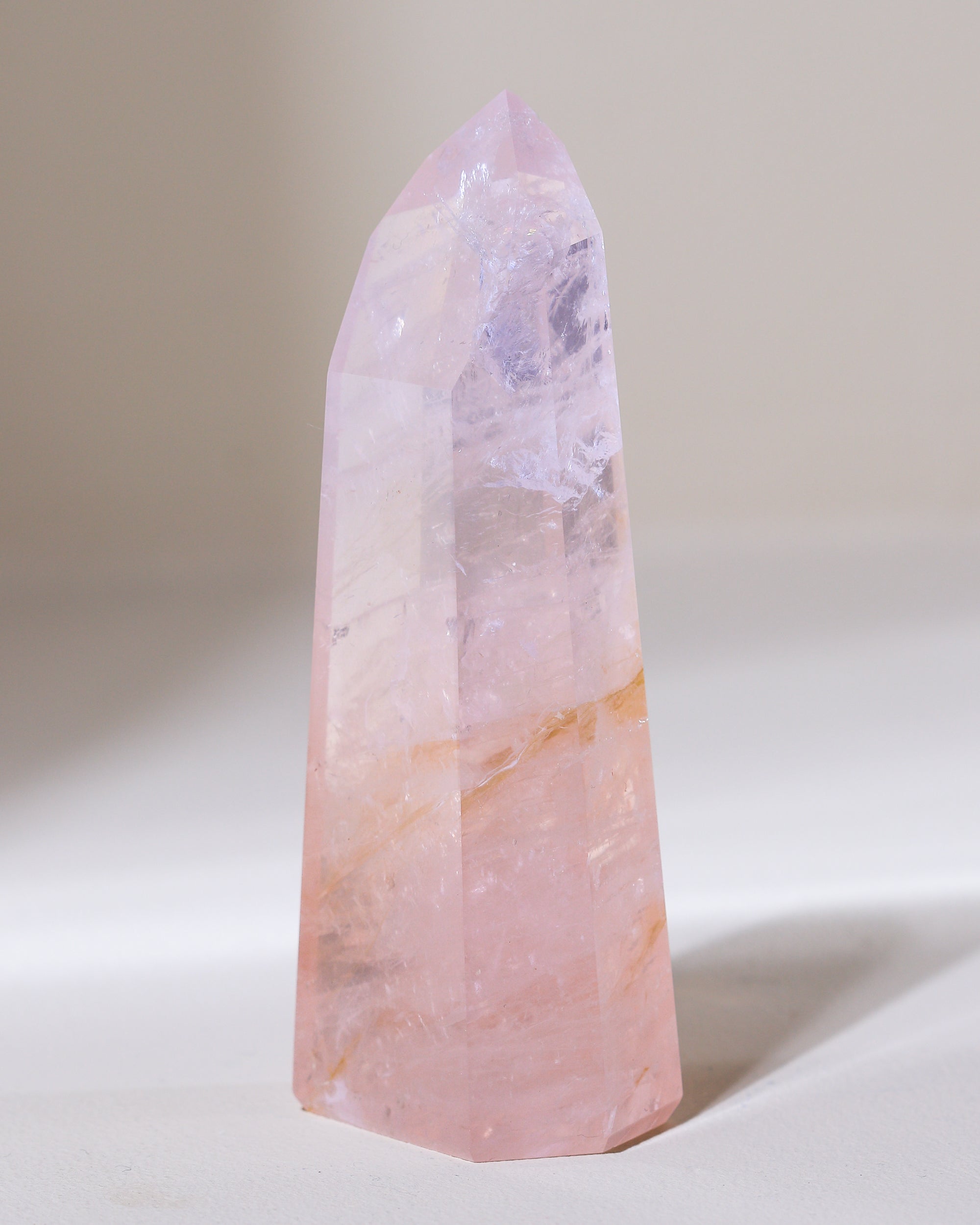 Rosenquarz Spitze ("Dream Rose Quartz"), Einzelstück