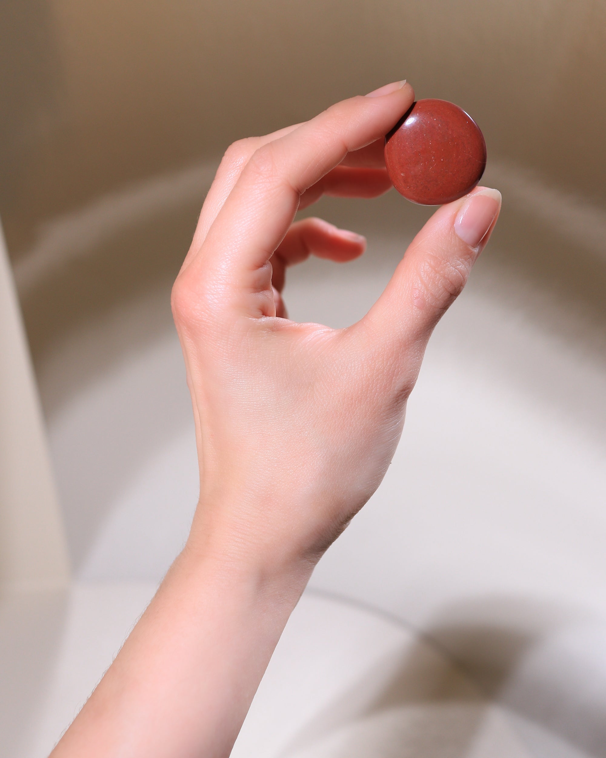 Roter Jaspis Taschenstein